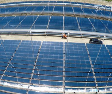 Primera revisión de planta termosolar con drones en España Primera revisión de planta termosolar con drones en España