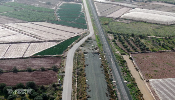 Seguimiento obra con drones AVE Murcía Almeria